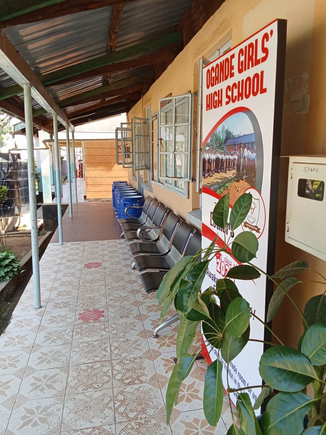 Reception area at Ogande Girls' High School